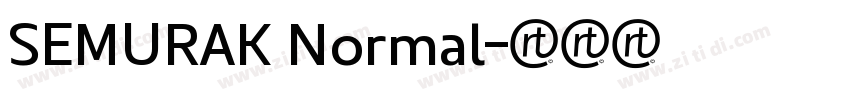 SEMURAK Normal字体转换